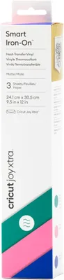 CRICUT SMART IRON-ON JOY XTRA 24,1X30,5CM - 3 SHEETS (HIBISCUS SAMPLER)