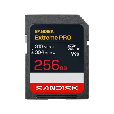 SanDisk Extreme PRO SD UHS-II V90 Card - 256GB SDXC