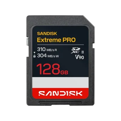 SanDisk Extreme PRO SD UHS-II V90 Card - 128GB SDXC