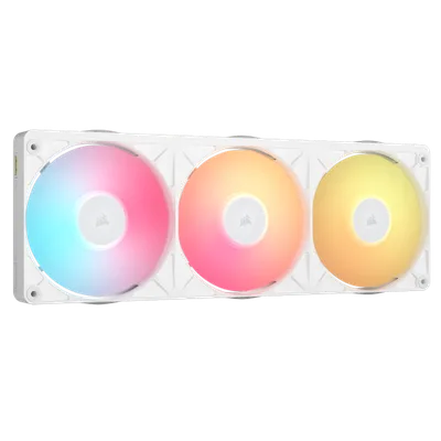 VENTILADOR CAJA CORSAIR RX II RGB SERIES ICUE LINK RX360 II UNIFIED FRAME RGB WHITE WITH ICUE LINK SYSTEM HUB 360MM RGB FAN TRIPLE FAN CO-9051060-WW