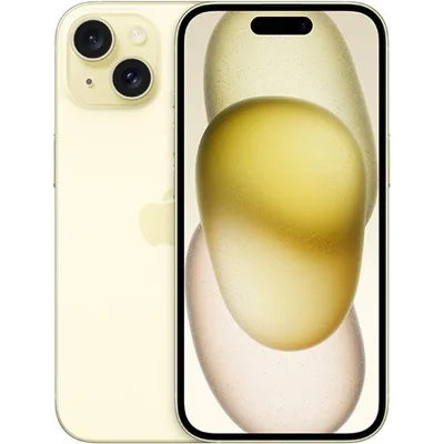 Telefono movil smartphone apple iphone 15 5g -  128gb -  6.1 pulgadas yellow acondicionado