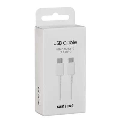 Cable samsung original ep - dx310jwegeu usb tipo c -  usb tipo c blanco 1.8m