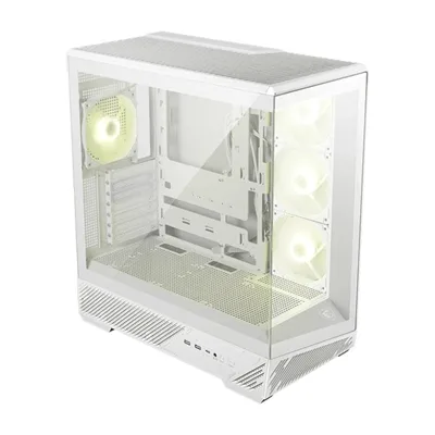 Caja ordenador gaming msi mag pano 130r pz atx argb cristal templado blanca