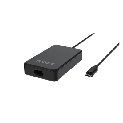 Cargador gan nilox para portatil 90w usb tipo c