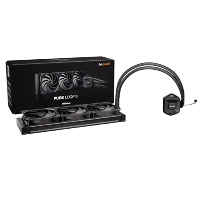 Kit refrigeracion liquida be quiet! pure loop 3 3x 120mm negro