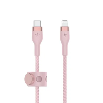 Cable usb tipo c a lightning belkin 1m -  macho - macho -  rosa