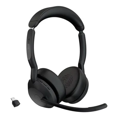 Auriculares jabra evolve2 55 uc stereo inalambrico negro