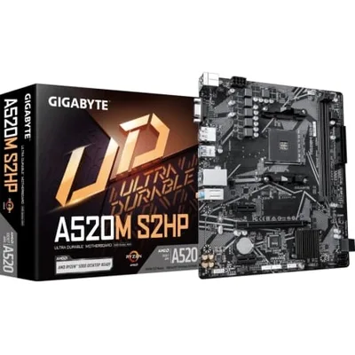 Placa Base Gigabyte A520M S2HP Socket AM4/ DDR4/ PCIe 3.0/ Micro ATX