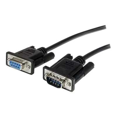 Cable db9 startech 1m -  macho - hembra -  negro