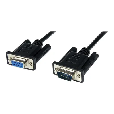 Cable db9 startech 1m -  macho - hembra -  negro