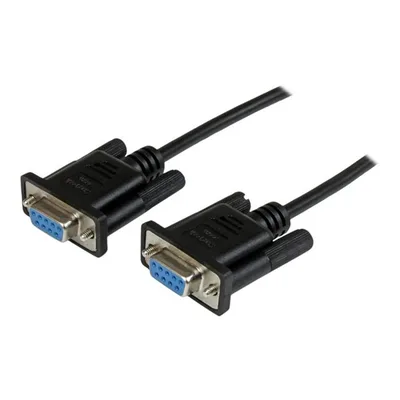 Cable db9 startech 2m -  hembra - hembra -  negro