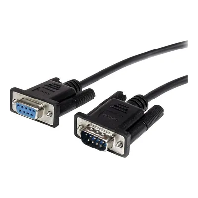 Cable db9 startech 3m -  macho - hembra -  negro