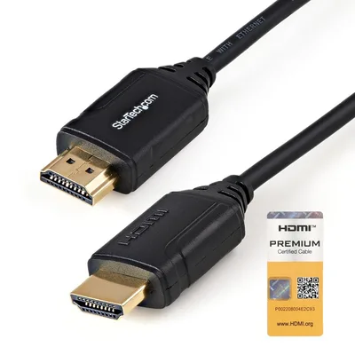 Cable hdmi 4k startech 0.5m -  macho - macho -  negro