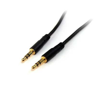 Cable mini jack 3.5mm startech 3m -  macho - macho -  negro