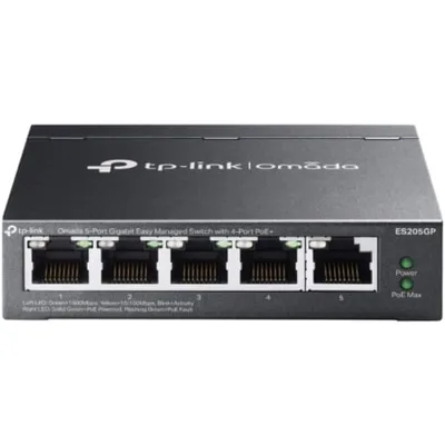 Switch TP-Link Omada ES205GP 5 Puertos/ RJ-45 10/100/1000/ PoE+