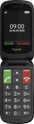 Gigaset GL40 7,11 cm (2.8") 88 g Negro Teléfono para personas mayores