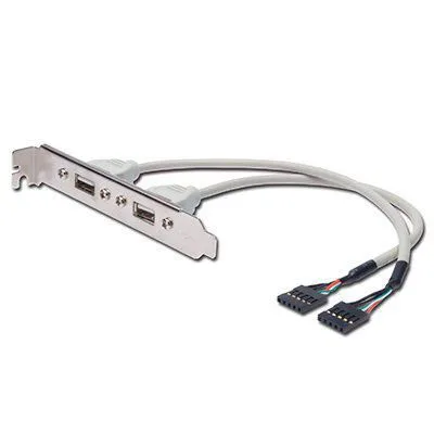 Slotblech 2x USB2.0 Ports