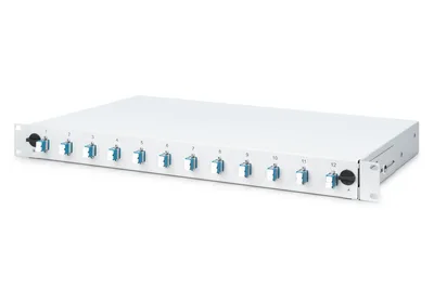 FO splice box, 1U, equipped,