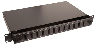 Fibre patch panel 19" 1U 12