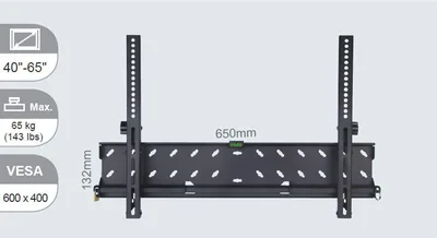 Wall mount large tilt up to