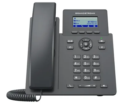 Ip Phone Black 2 Lines Lcd
