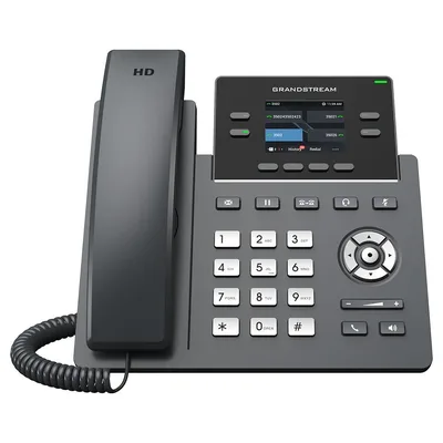 Ip Phone Black 4 Lines Lcd