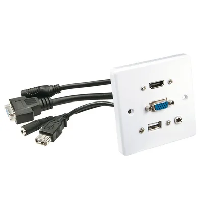 Wall plate VGA/HDMI/USB/3.5mm