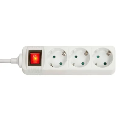 3-Way Schuko Mains Power