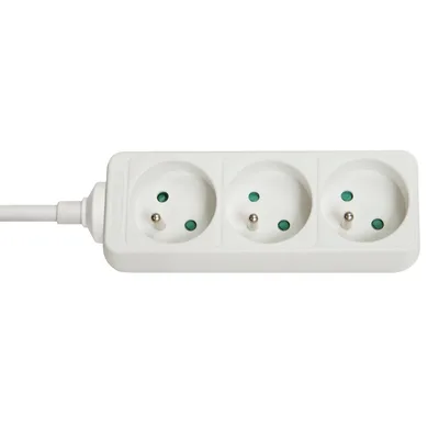 3-Way French Schuko Mains