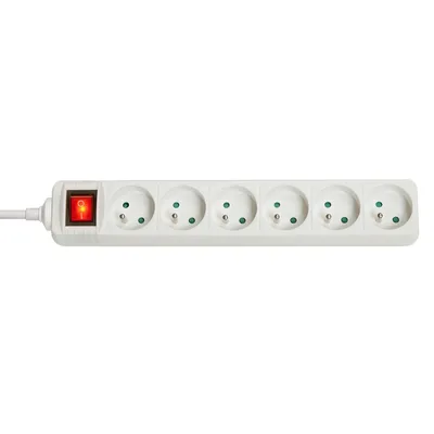 6-Way French Schuko Mains