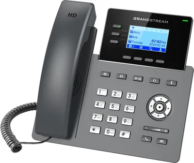 Ip Phone Black 3 Lines Lcd