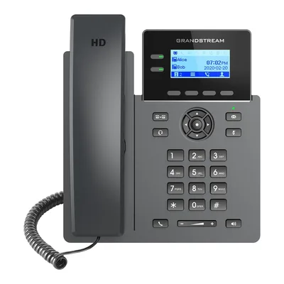 Ip Phone Black 2 Lines Lcd