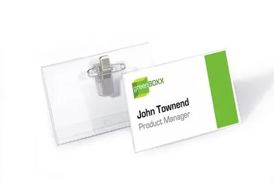 Pvc Combi Clip Name Badge