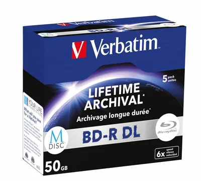 MDisc BD-R DL 6X 50GB 5 Pack