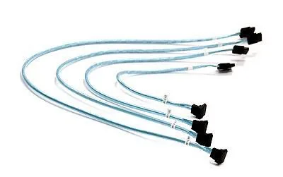 4 X Round Sata Cable 0.43 M