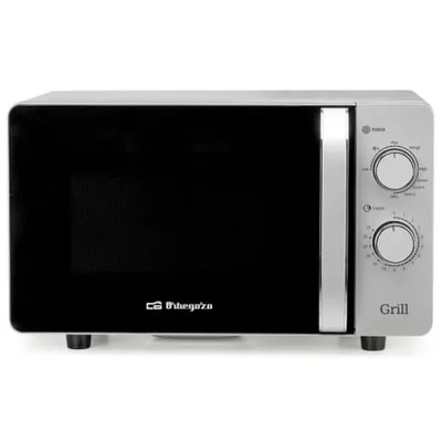 Microondas Orbegozo MIG 2072 CE/ 700W/ Capacidad 20L/ Función Grill/ Gris