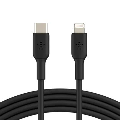 Cable lightning a usb tipo c belkin 1m -  macho - macho -  negro