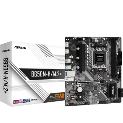 Placa Base Asrock B650M-H/M.2+/ DDR5/ PCIe 4.0/ Socket AM5/ Micro ATX
