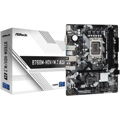 Placa Base Asrock B760M-HDV M2 D4 Socket 1700/ DDR4/ PCIe 4.0/ Micro ATX