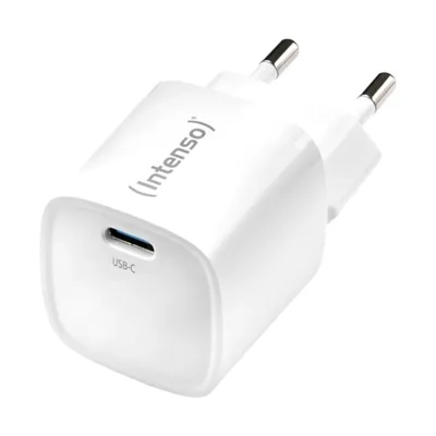 Cargador de pared intenso w30c² gan 30w usb tipo c negro