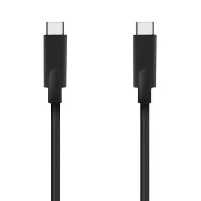 Cable USB 3.2 Tipo-C Aisens A107-0705 10GBPS 5A 100W/ USB Tipo-C Macho - USB Tipo-C Macho/ Hasta 100W/ 10Gbps/ 3m/ Negro