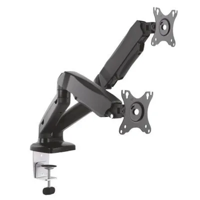 Soporte de Mesa con Contrapeso para 2 Monitores Aisens DT27TSR-045/ Giratorio/ Inclinable/ hasta 9kg