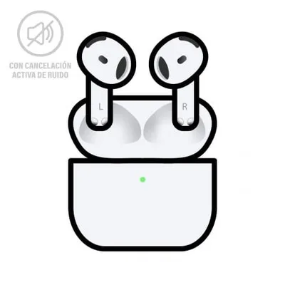 Auriculares Bluetooth Apple Airpods V4 4a Generacion/ Cancelacion de Ruido