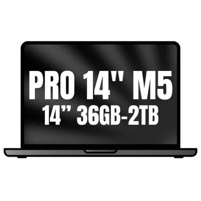 Apple Macbook Pro 14"/ M5 Max 18-Core CPU/ 36GB/ 2TB SSD/ 32-Core GPU/ Negro Espacial