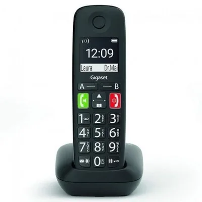 Teléfono Inalámbrico Gigaset E290/ Negro