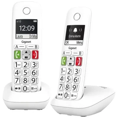 Teléfono Inalámbrico Gigaset E290/ Pack DUO/ Blanco