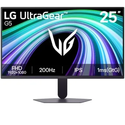 Monitor Gaming LG UltraGear G5 25G523B-B 25"/ Full HD/ 1ms/ 200Hz/ IPS/ Negro
