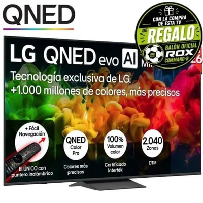 Televisor LG QNED evo AI QNED8EB Mini LED 75QNED8EB3A 75"/ Ultra HD 4K/ Smart TV/ WiFi