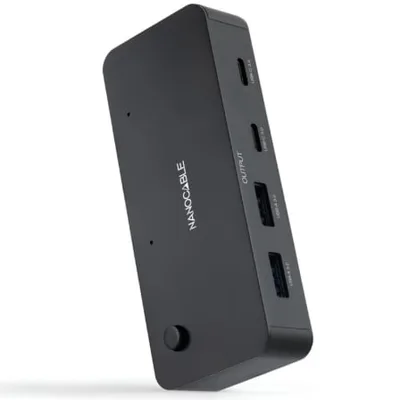 Switch Conmutador USB Nanocable 10.12.0011/ 2x USB/ 2x USB Tipo-C