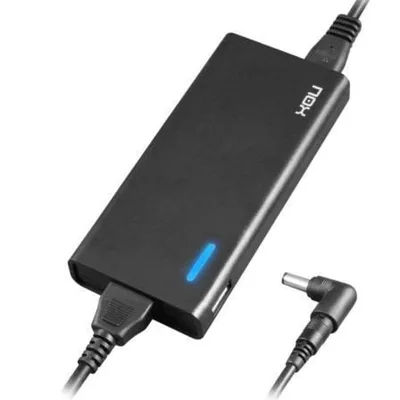 Cargador de Portátil Nox NXPWR90NB/ 1xUSB/ 90W/ Automático/ 10 Conectores/ Voltaje 15-20V